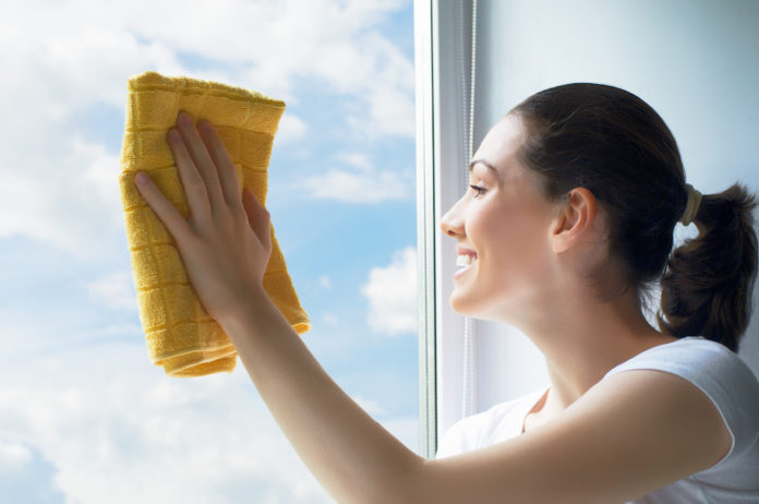 washing windows