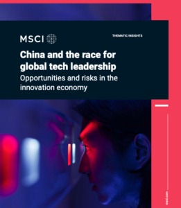 MSCI China race for global tech